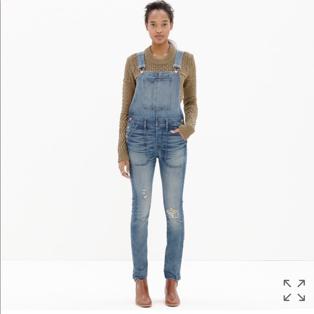 Madewell Skinny Overalls in Adrian Wash Size:M